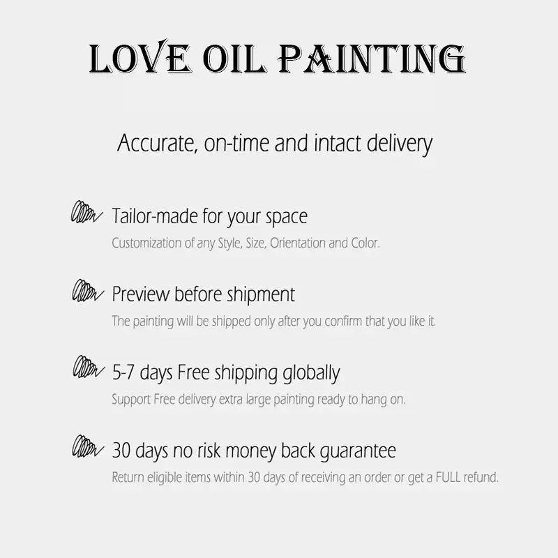 100% Hand-Painted Abstract Oil Painting #TH002